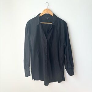 Black Linen Shirt // Banana Republic